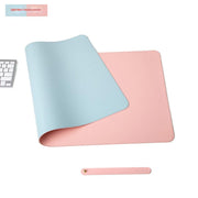 Double-sided = light blue + smoke pink