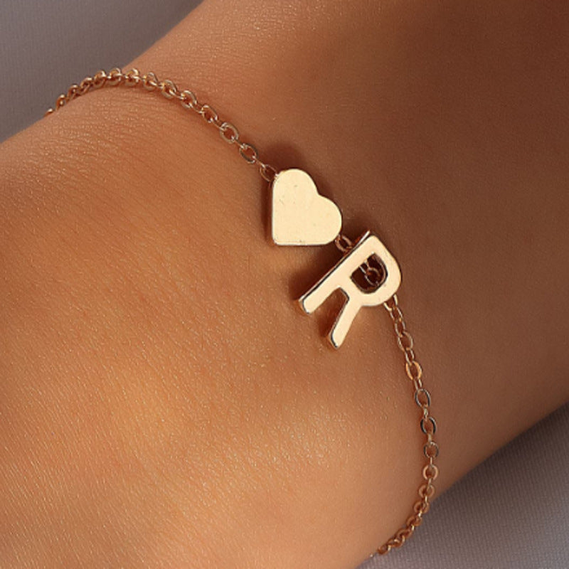 Fashionable women's letter bracelet