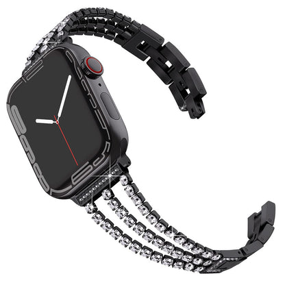 Luxury Rhinestone Metal Apple Watch Band - Stylish and Durable iWatch Bracelet