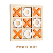 Orange and White Tic-Tac-Toe Board (Pack of 1)