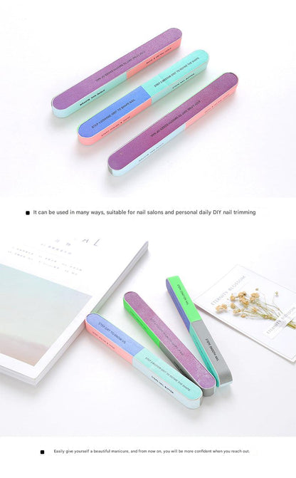 nail buffer tool showing all sides for polishing