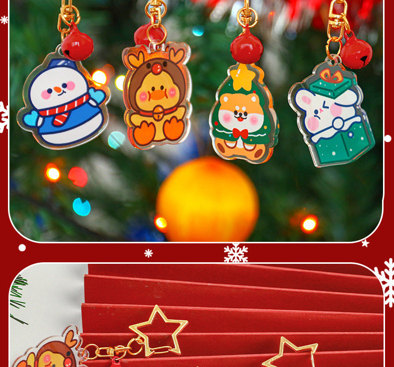 Colorful gift rabbit keychain image