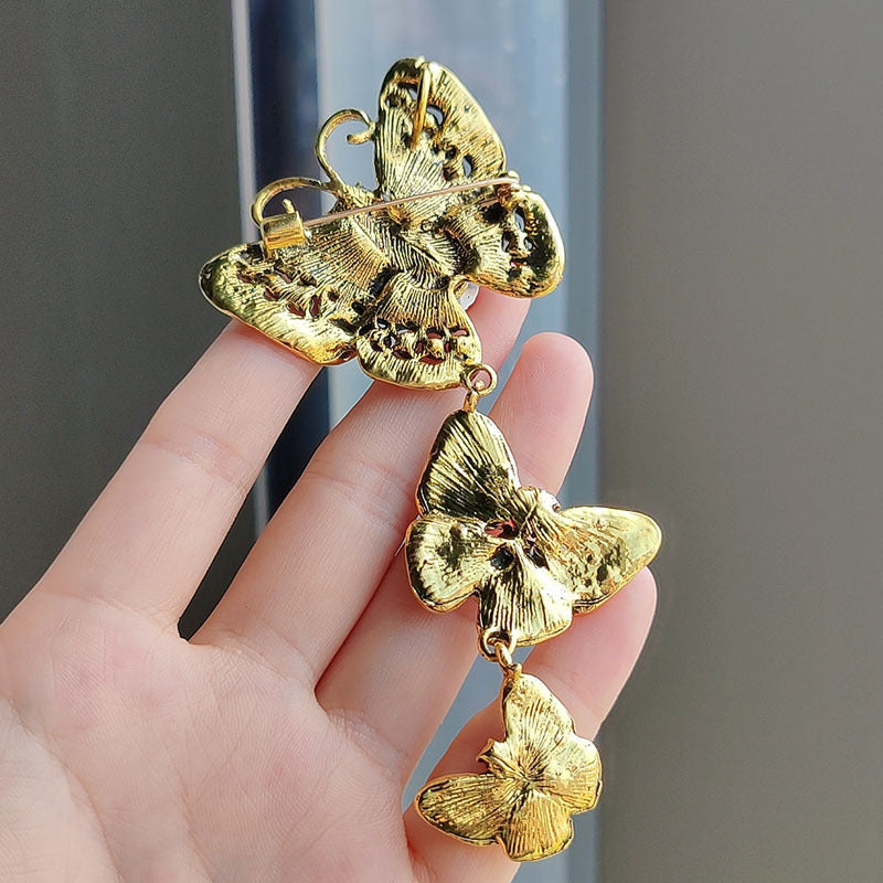 Elegant butterfly pin for formal wear