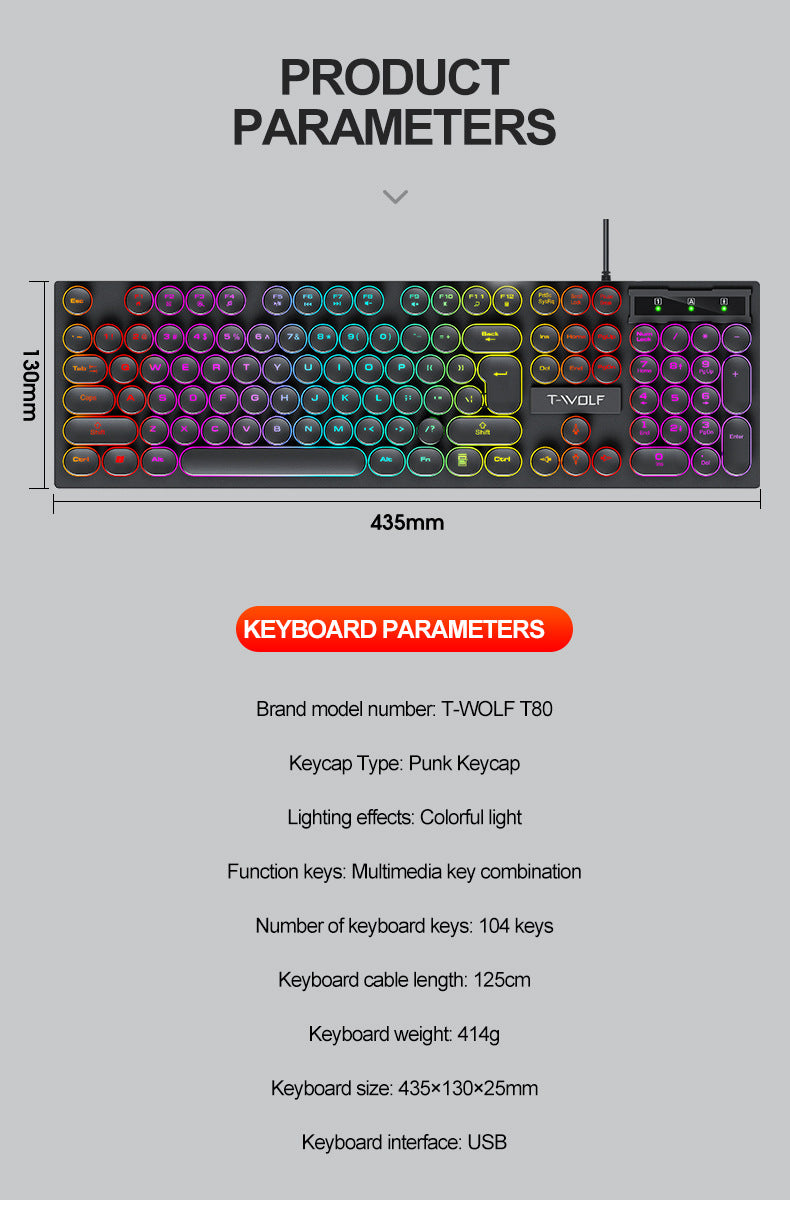 retro punk design keyboard