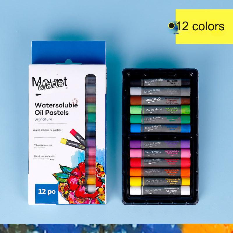 Montmartre 24-Color Ultra Soft Oil Pastels for Kids - Vibrant, Easy to Blend Art Crayons