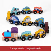 11-piece Traffic Magnetic Train Set (Pack of 1)