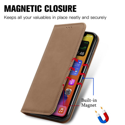 Premium Magnetic Flip Case for iPhone 16 Pro Max & Samsung S24 Ultra | Leather & TPU with Hidden Stand