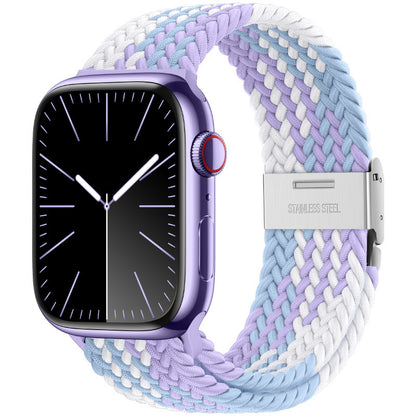 Premium Nylon Woven Strap for Apple Watch - Fits All Series and Sizes - Adjustable Buckle - Stylish and Durable