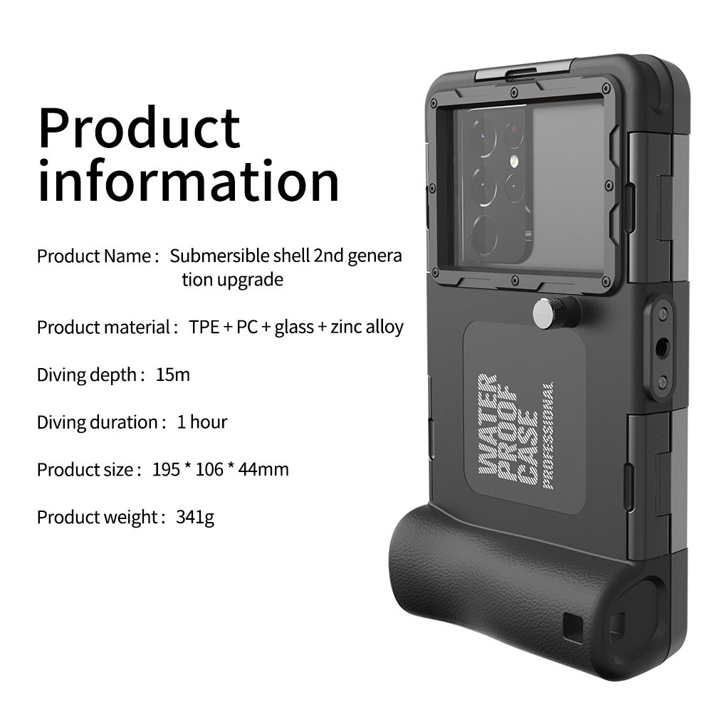 Ultra-Durable 15M Waterproof Diving Case for iPhone & Samsung - Anti-Shock & Impact-Resistant