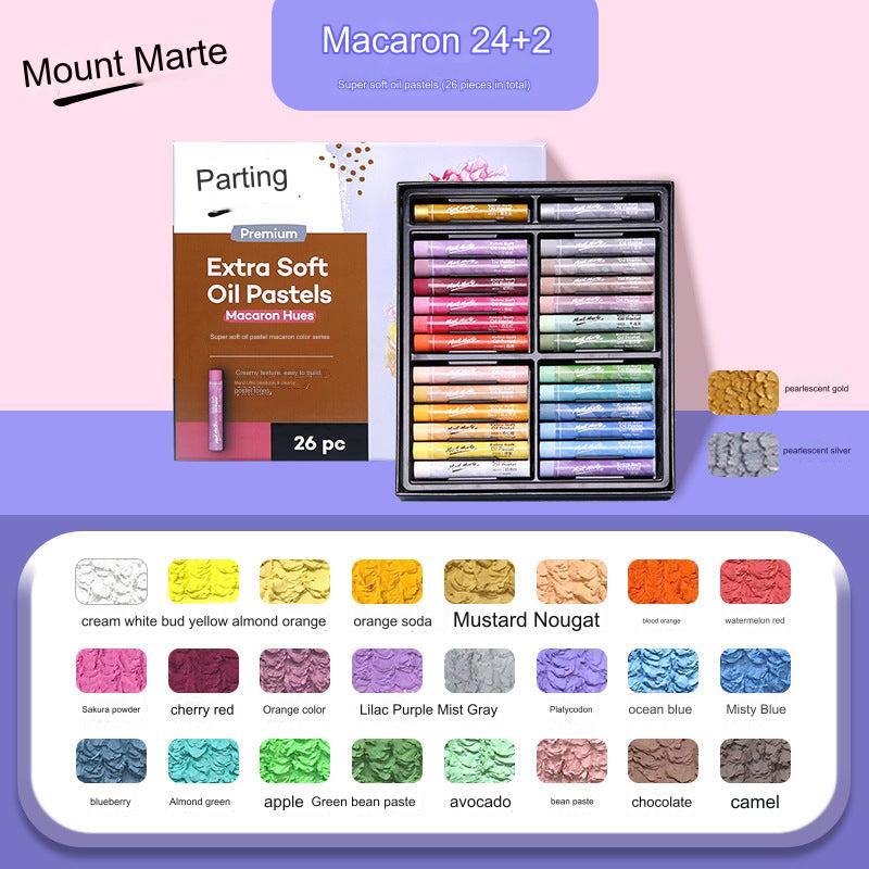 Montmartre 24-Color Ultra Soft Oil Pastels for Kids - Vibrant, Easy to Blend Art Crayons