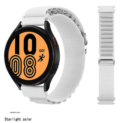 Premium Nylon Sport Band for Samsung Galaxy Watch 4/5/6 & Huawei GT3 - 18/20/22mm Adjustable Sizes