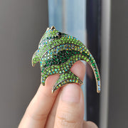 XZ0168-3 Tropical Fish Brooch - Green