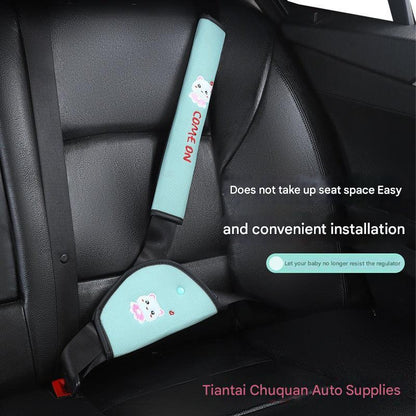 adjustable car seat belt protector for kids image