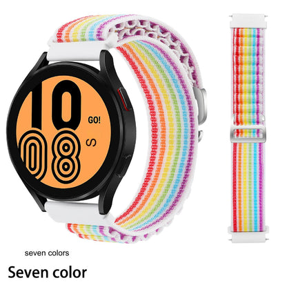 Premium Nylon Sport Band for Samsung Galaxy Watch 4/5/6 & Huawei GT3 - 18/20/22mm Adjustable Sizes