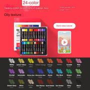 24 color heavy color stick (paper box)