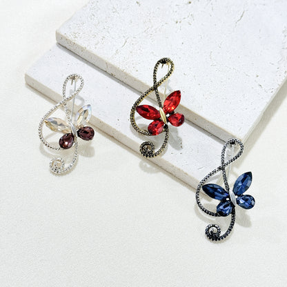Vintage Style Crystal Brooch 7