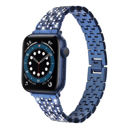 Luxury Diamond-Studded Metal Apple Watch Band - Compatible with All Models