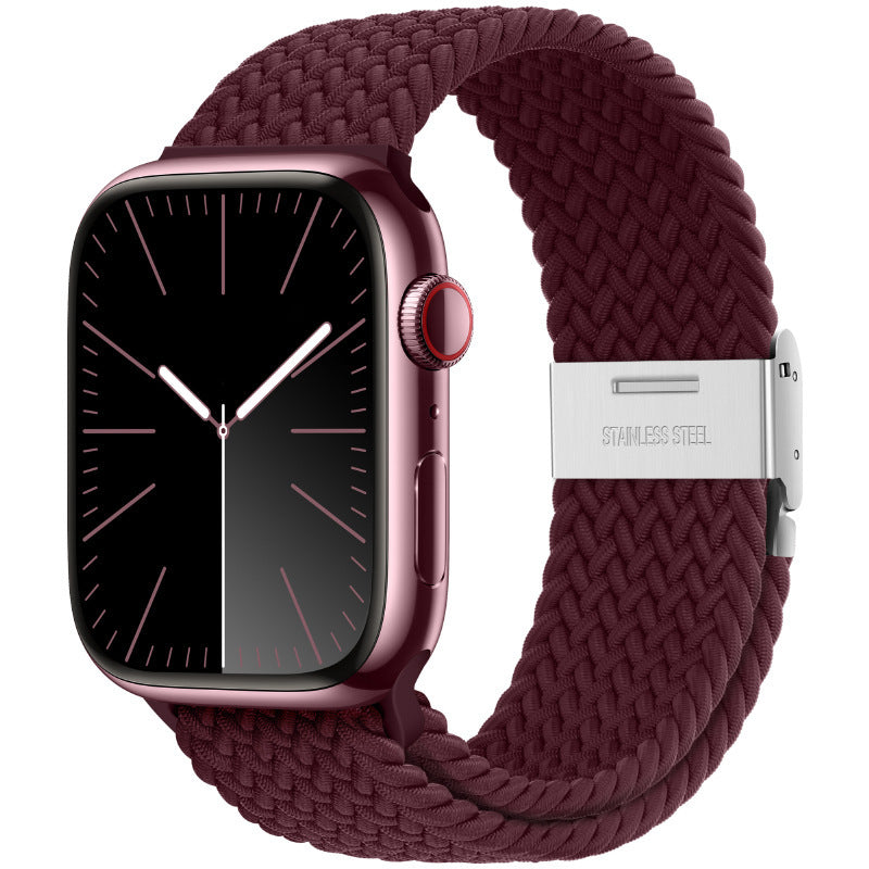 Premium Nylon Woven Strap for Apple Watch - Fits All Series and Sizes - Adjustable Buckle - Stylish and Durable