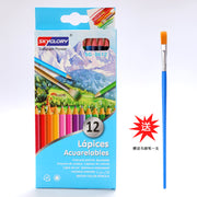 Water-soluble colored pencils 12 colors