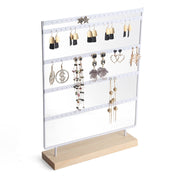 White Beech + Iron Five-Layer Earring Stand (Pack of 1)