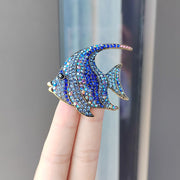 XZ0168-1 Tropical Fish Brooch - Blue