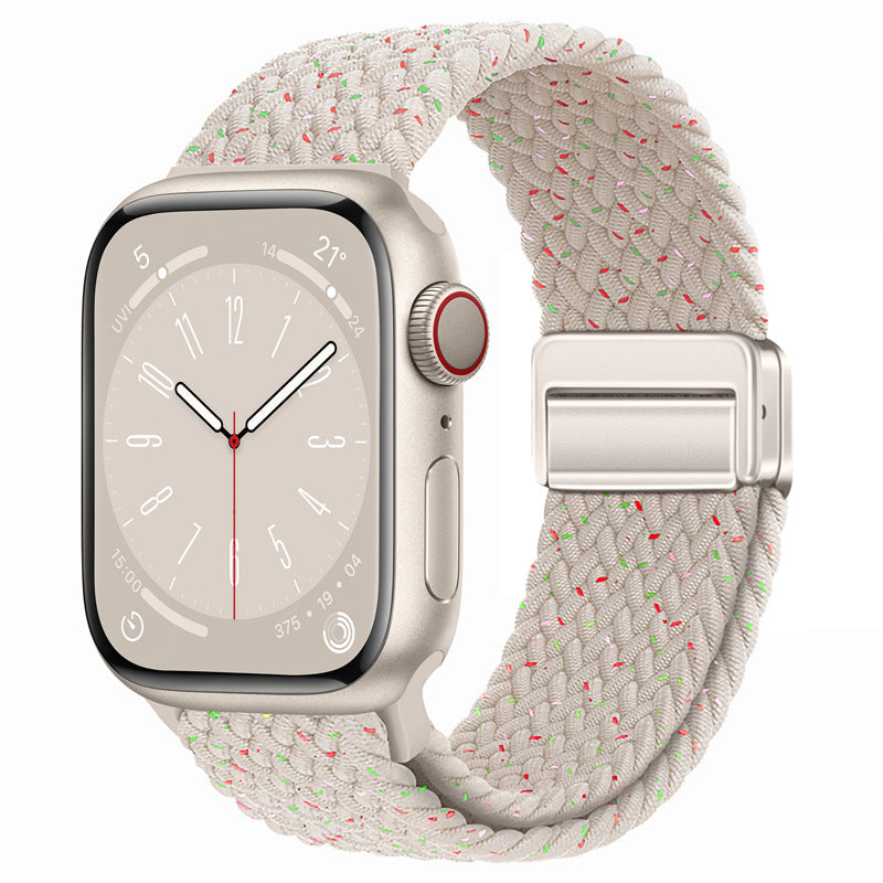 Stylish Nylon Woven Magnetic Apple Watch Band - Compatible with All Series