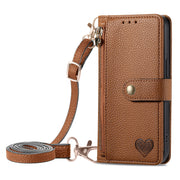 Brown [long crossbody lanyard]