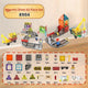 New Model Color Window Magnetic Tiles - Community Building 42 Pieces in Color Box (Pack of 1)