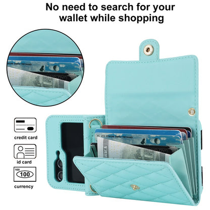 Stylish Protective Wallet Case for Samsung Z Flip Series - Multi-Color Crossbody Design