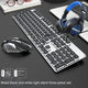 [3-piece set] Black-white light✅+silent mouse+gaming headset (Pack of 5)