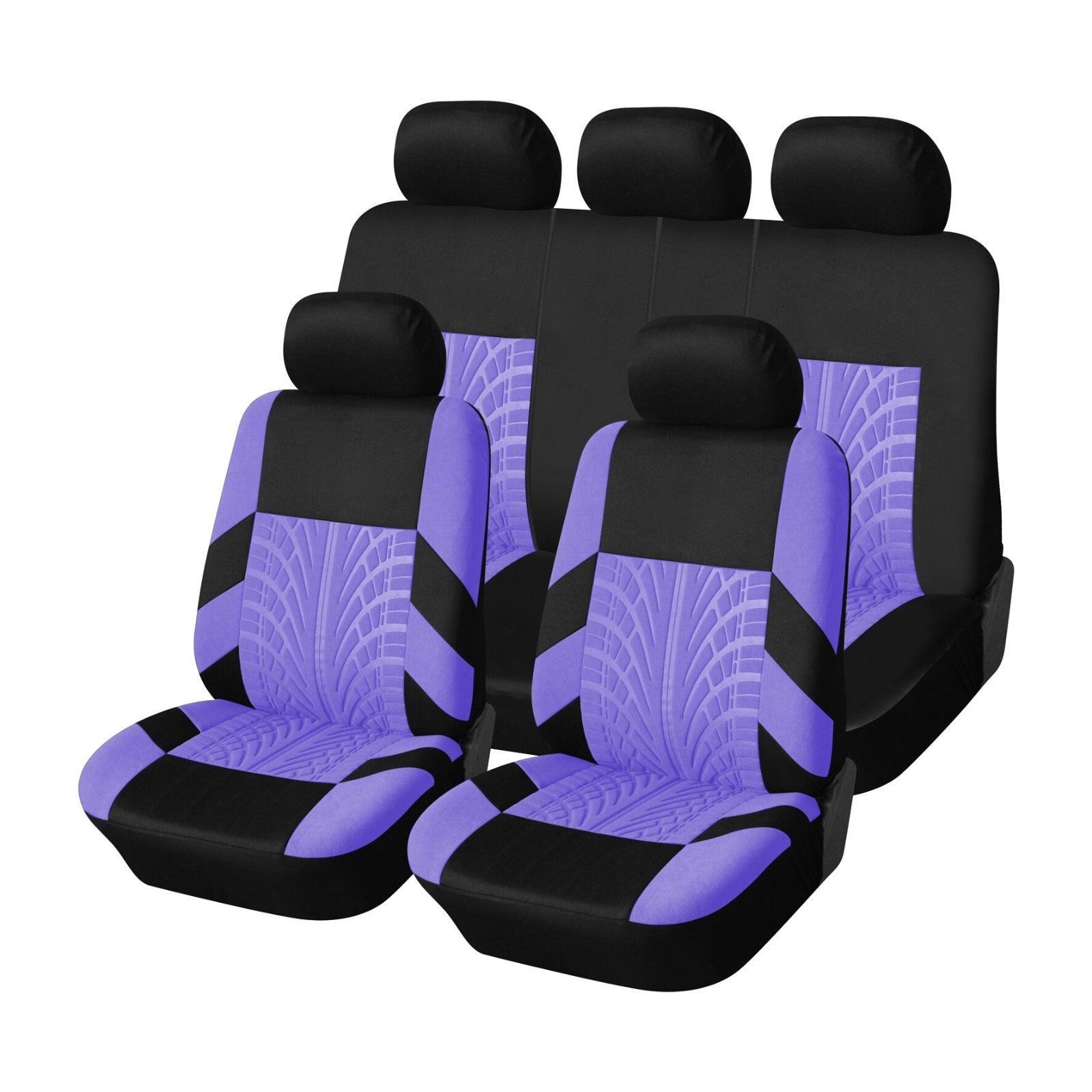 comfortable car seat cover set on display