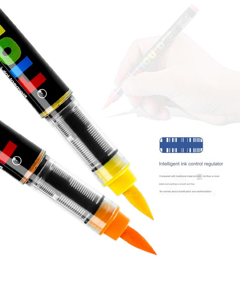 48-Color Liquid Art Markers Set - Premium Acrylic Ink for Artists and Students