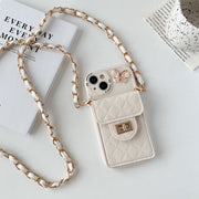 Big Eyes-Butterfly Wallet-Leather Chain-Apricot