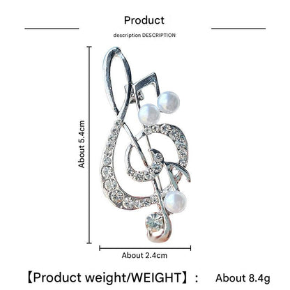 Fashionable pin with heart design