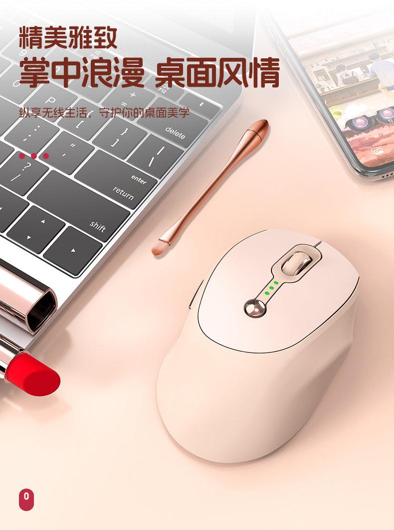 Wireless Bluetooth Mouse Q7 - Dual-Mode, Ergonomic Silent Design, Rechargeable for Office Use