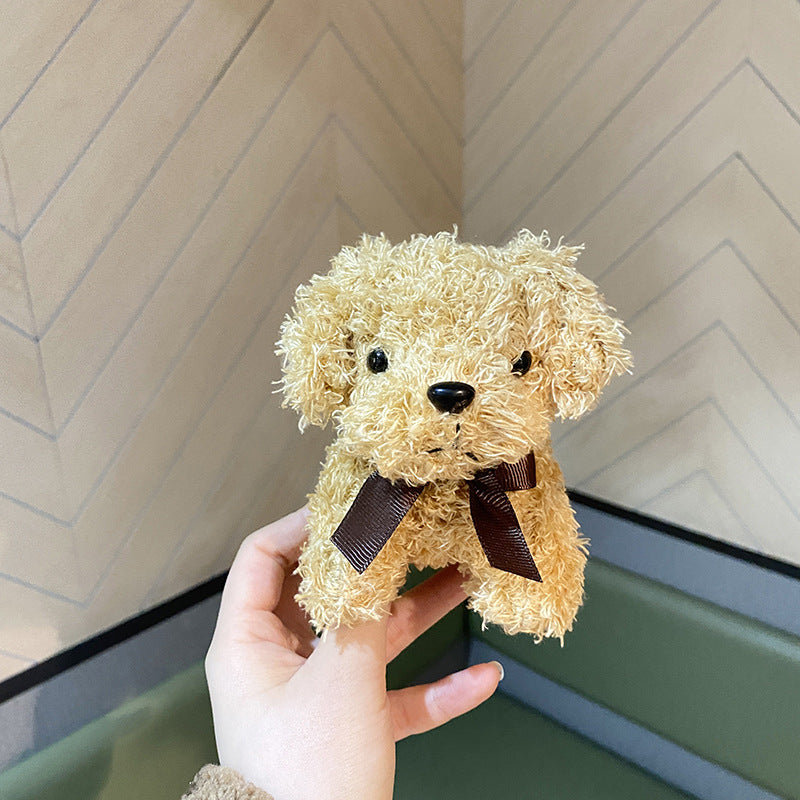 cute dog plush keychain