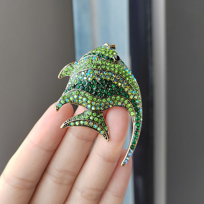 Sparkling alloy brooch - image 9