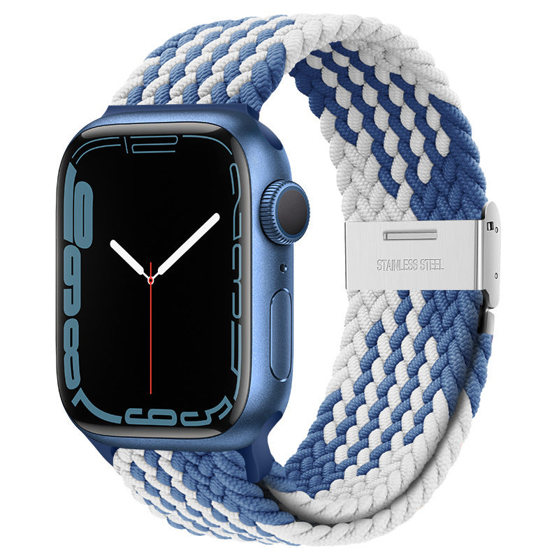 Premium Nylon Woven Strap for Apple Watch - Fits All Series and Sizes - Adjustable Buckle - Stylish and Durable