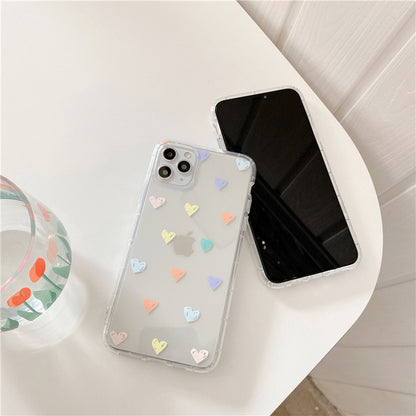 Colorful Heart iPhone Case – Stylish & Protective Phone Cover for iPhone 6 to iPhone 16