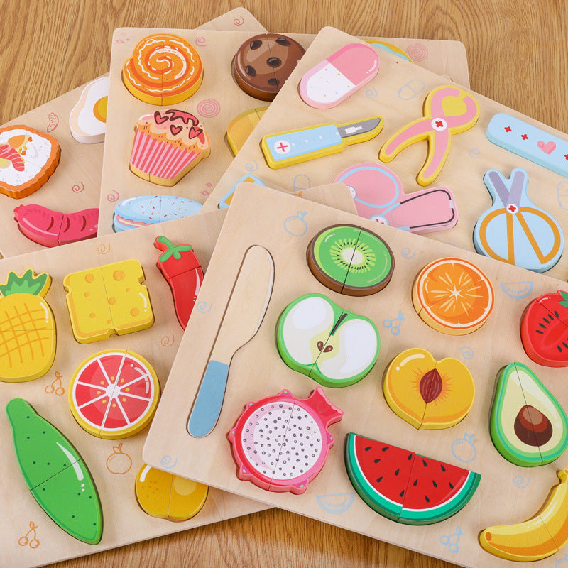 kids wooden puzzle pieces