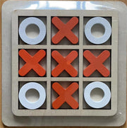 Orange and White XO Tic-Tac-Toe Raised Edition (Pack of 1)