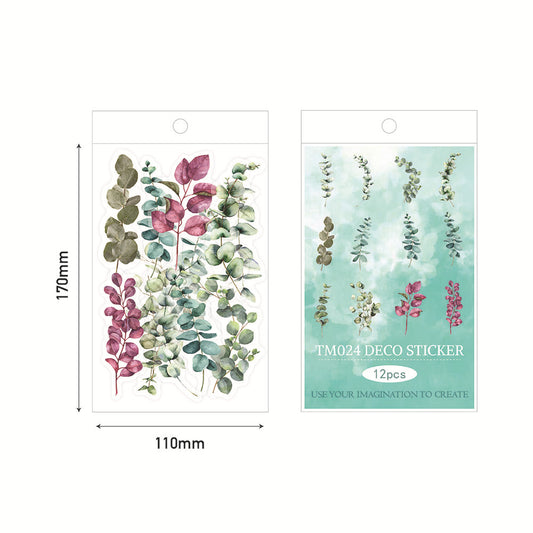 vintage floral sticker