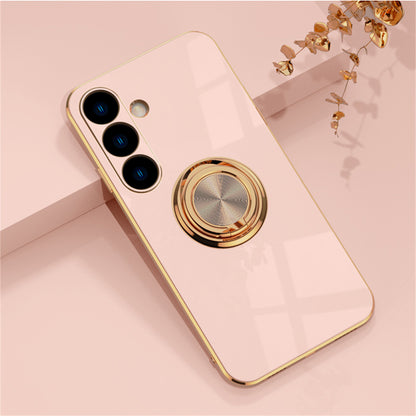 Premium Samsung S24 Ultra Protective Ring Case - TPU & Metal, 6D Electroplated, Shockproof & Stylish Design