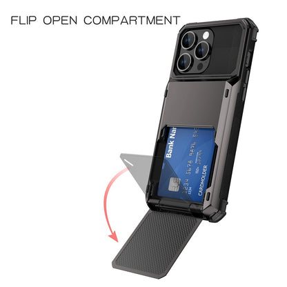 Premium Flip Wallet Case for iPhone and Samsung - Card Holder & Shockproof Protection