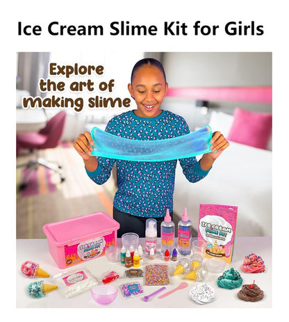 DIY Ice Cream Slime Kit - Fun & Educational Science Experiment for Kids