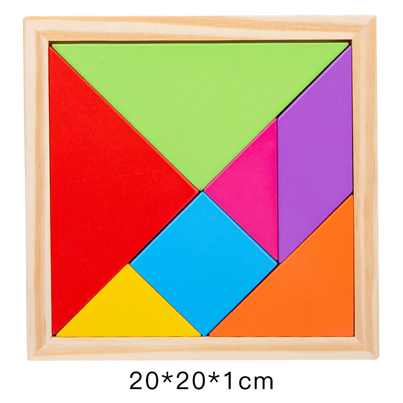 wooden tangram puzzle