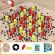 Set 4: Large Two-Person Connected Triangle Chess without Board (Pack of 1)