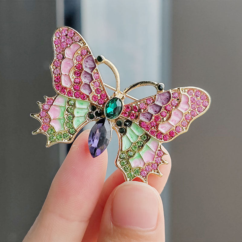 close-up of alloy butterfly accessory