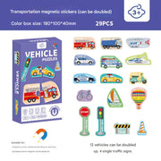 Transportation-themed Magnetic Fridge Set (Pack of 1)