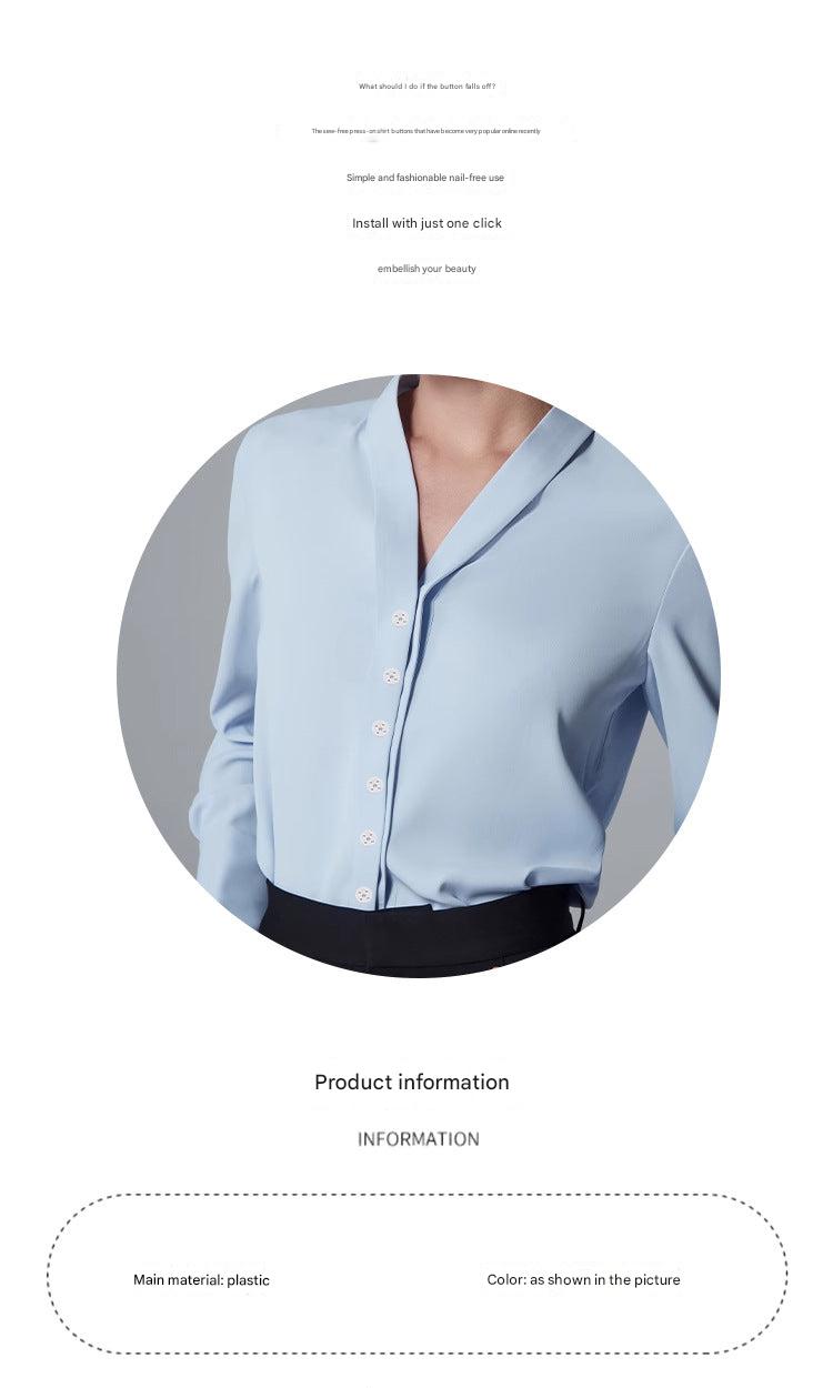 User-friendly snap-on buttons for hassle-free fashion
